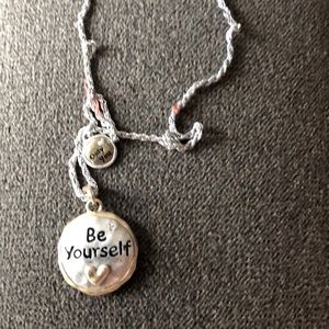 Silver necklace costume jewelry